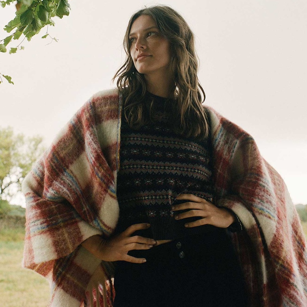 DOEN EMBER WRAP IN GREENWICH PLAID HEIRLOOM